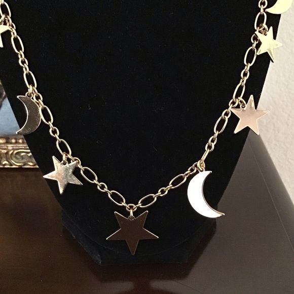 J. Crew long charm necklace ⭐️ 🌙 - Picture 3 of 4